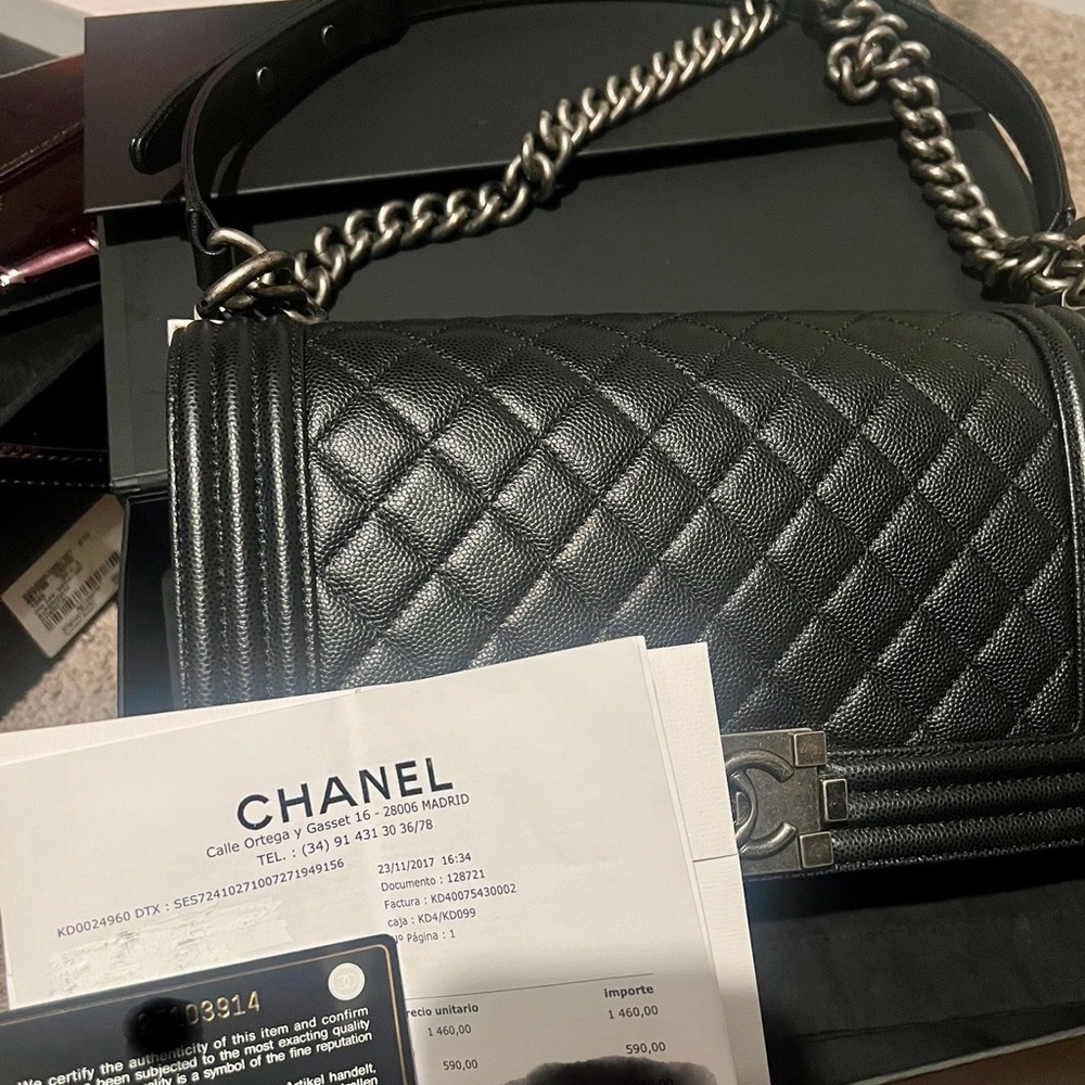 CHANEL Black Quilted Crossbody Bag